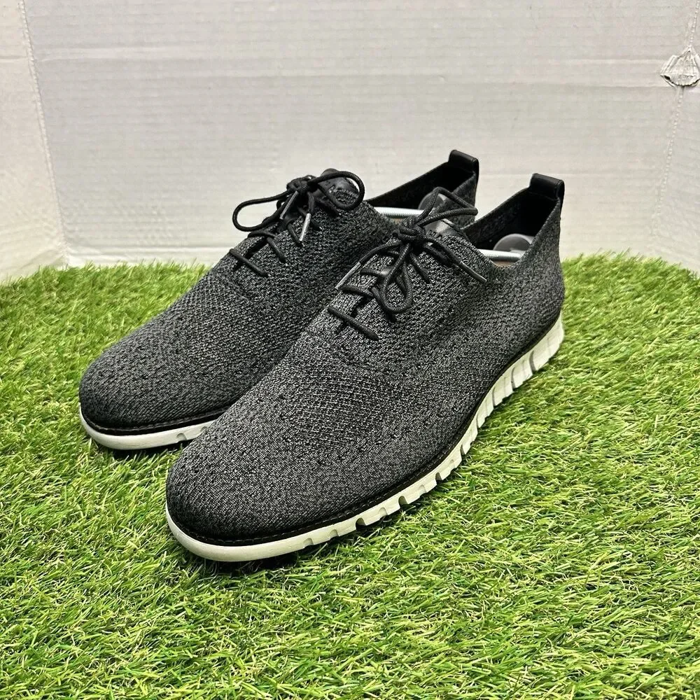 Cole Haan Size 11.5M Black Men's Zero Grand Stitchlite Wingtip Oxfords C26716